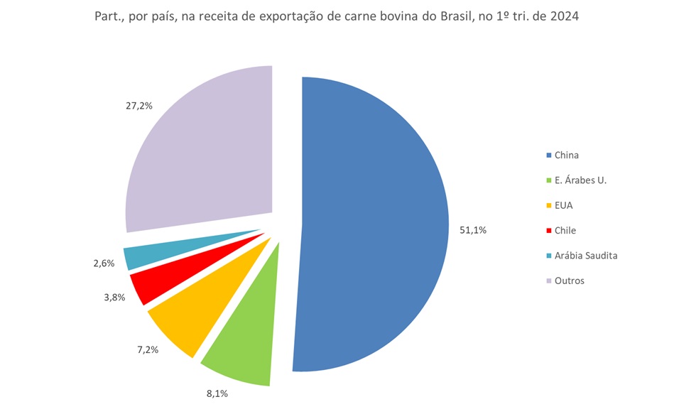 importadores de carne bovina do Brasil