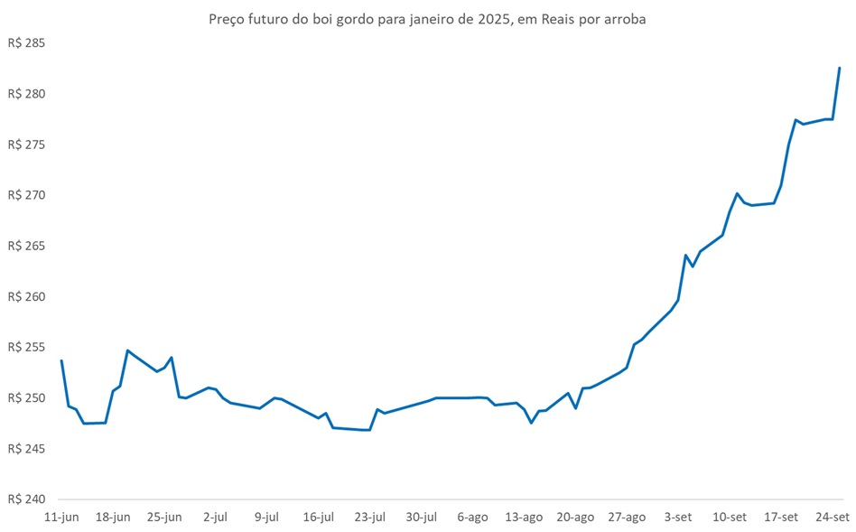 preço futuro do boi gordo