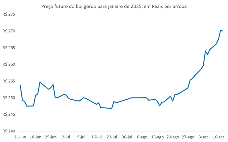 preço futuro do boi gordo