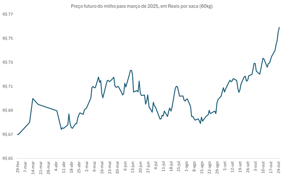 preço futuro do milho