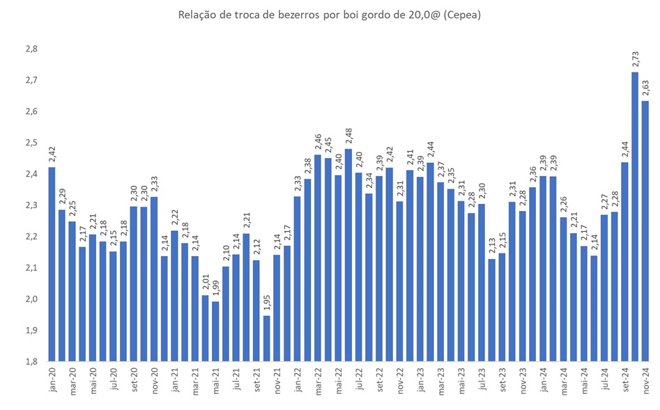 bezerros por boi gordo