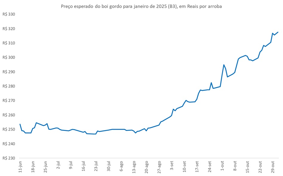 preço futuro do boi gordo