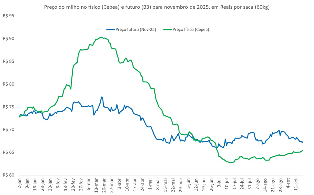 preço futuro do milho