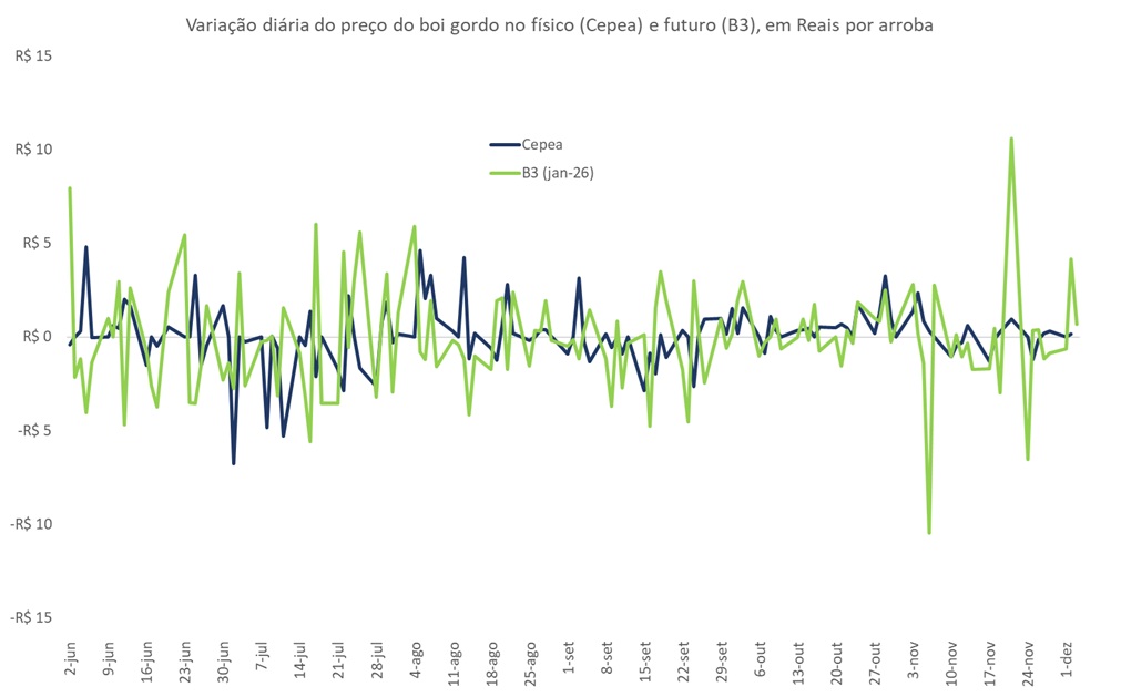 volatilidade no mercado do boi gordo