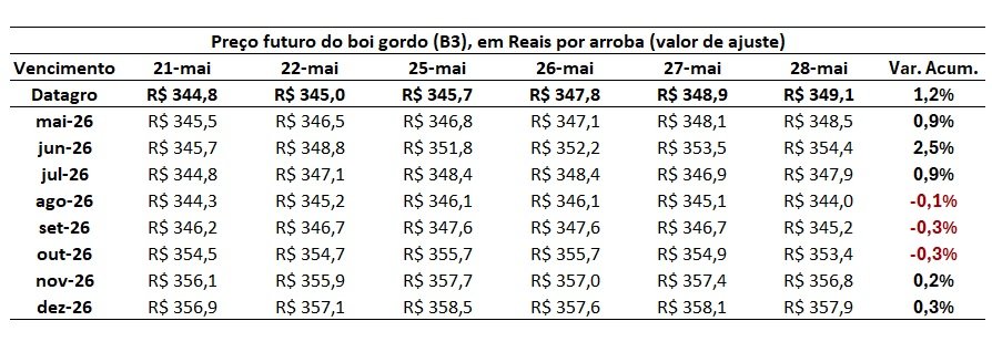 preço do boi gordo