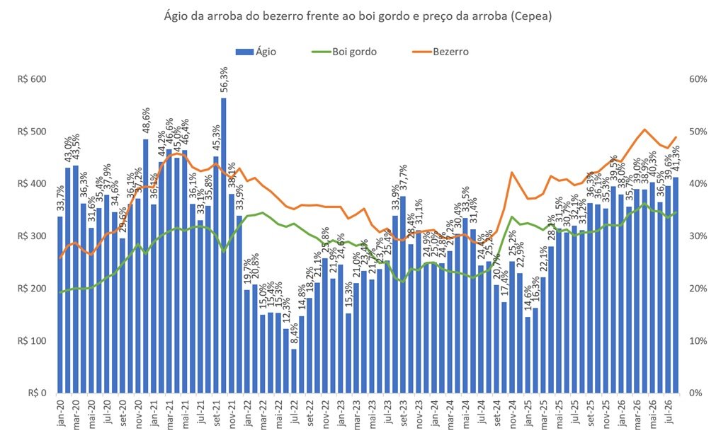 ágio do bezerrp