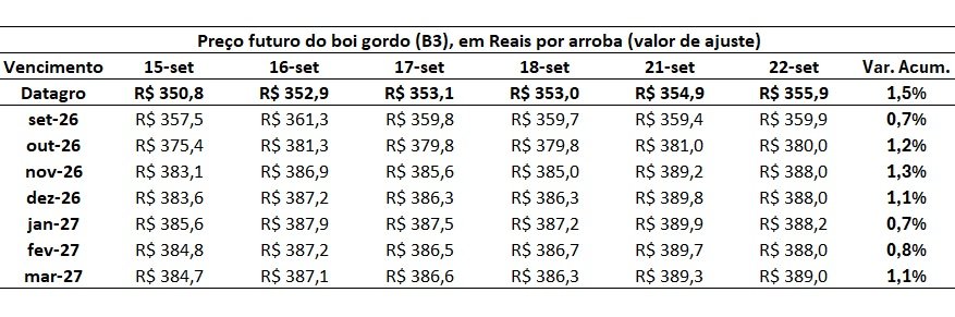 preço futuro do boi gordo